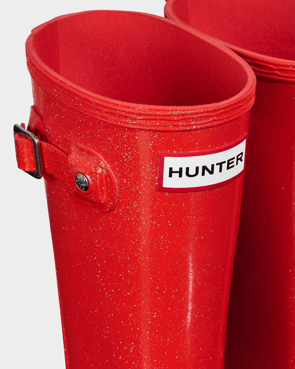 Kids Rain Boots - Hunter Original Big Starcloud (10INCTJDX) - Orange Red